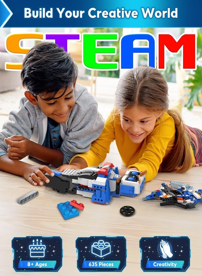 HBUDS Robot Building Kits for Kids, Stem Toys for Boys Age 8-12, APP & Remote Control Educational Coding Building Sets, Programmable Robot for Kids, Rechargeable Robotic Kit Gifts for Girls Boys - Image 4
